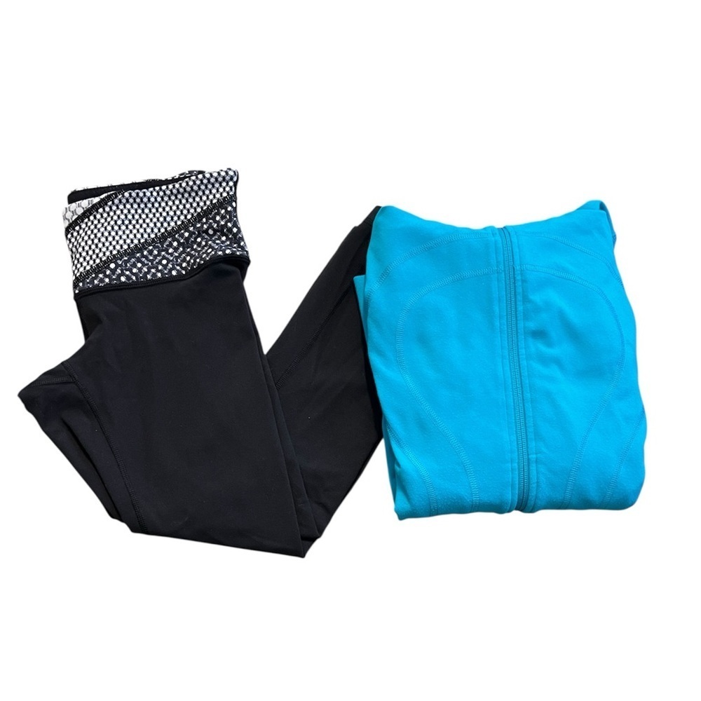 Lululemon Size 4 Bundle - Zip Up Jacket and Crops